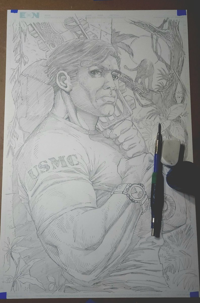 Finished pencils for a promo pinup for #GodsandSoldiers by me and @MarkStanislaws1 lots of pencil rendering in this one. Now on to the inks.
#makecomics #makecomicsart #elguapocomics #indycomics #creatorowned #sjwcomics #comicsgate #allcomicsmatter