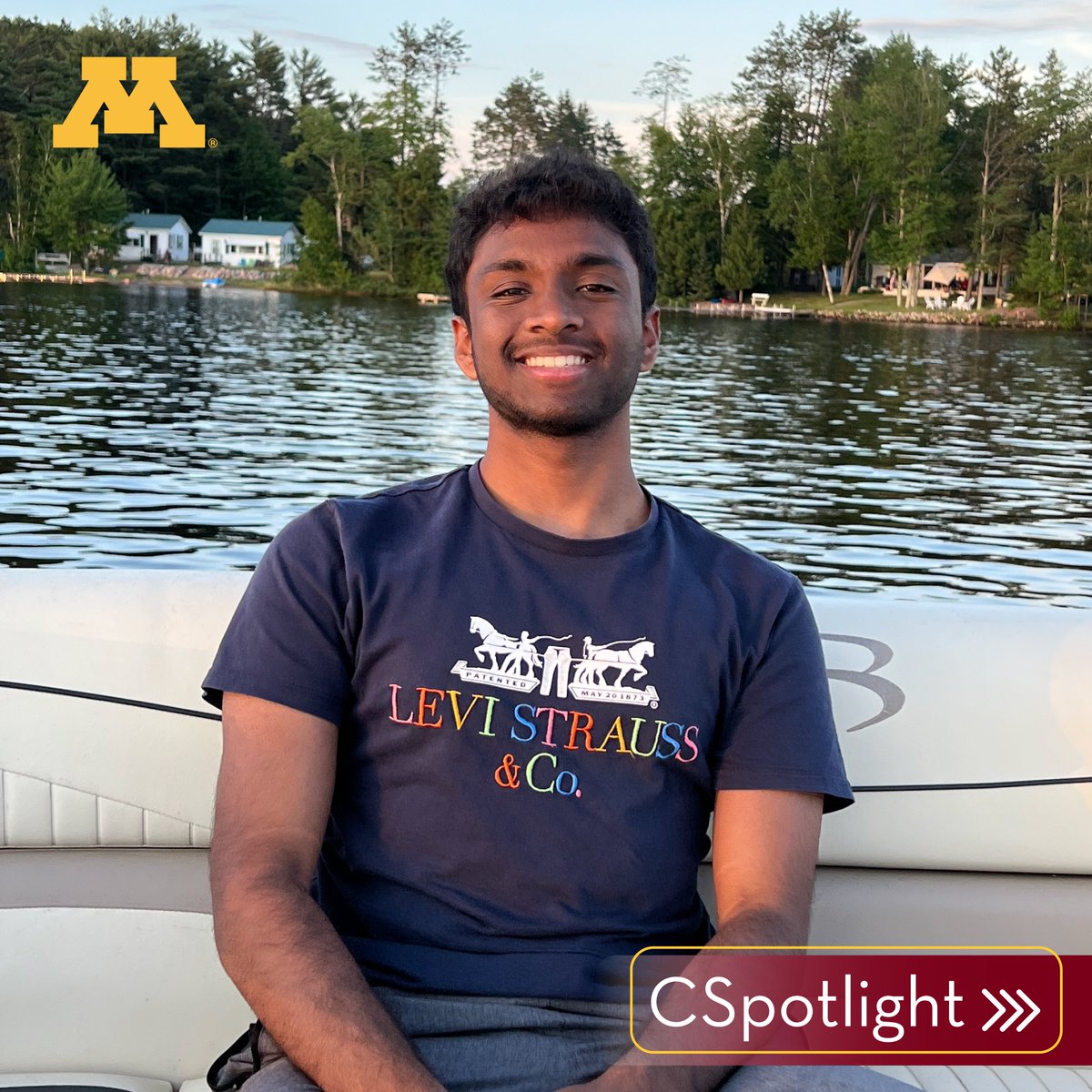 UMNComputerSci's tweet photo. #CSpotlight: Akshay Pedi
Undergraduate Akshay Peddi aims to make a positive impact by applying his studies to research, internships and teaching.
Learn more: https://t.co/5fct2DP5EP
#CSCICommunity https://t.co/Vip76NvIpa