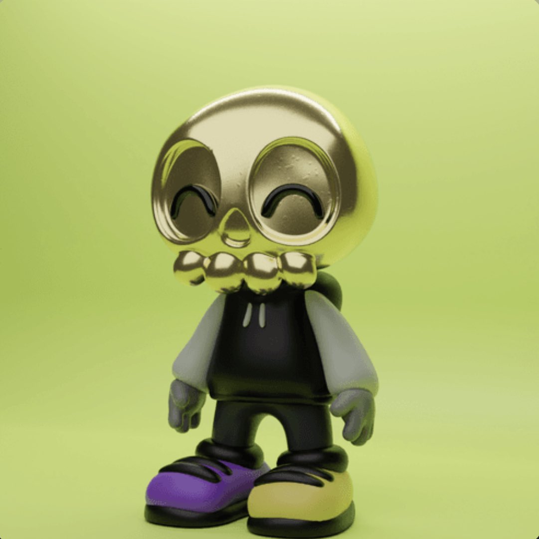 Sniped another Froghat 🐸🙈 And found this Golden bald guy in my wallet this morning (offer accepted) 
It’s a beautiful day today 🙌🏻🔥
<a href="/ToyMories/">ToyMories & ToyPets</a> #ToyMoriesTakeOver