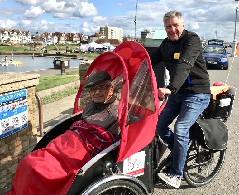 Our clients, Joan and Dick loved their trip out along #brightonandhove seafront with @pedalpeeps! 💛 It may be getting colder, but with a blanket in hand it certainly didn't stop them from enjoying the ride. ☺️☺️☺️ #brightonbeach #community #wellbeing #olderadults #ageingwell