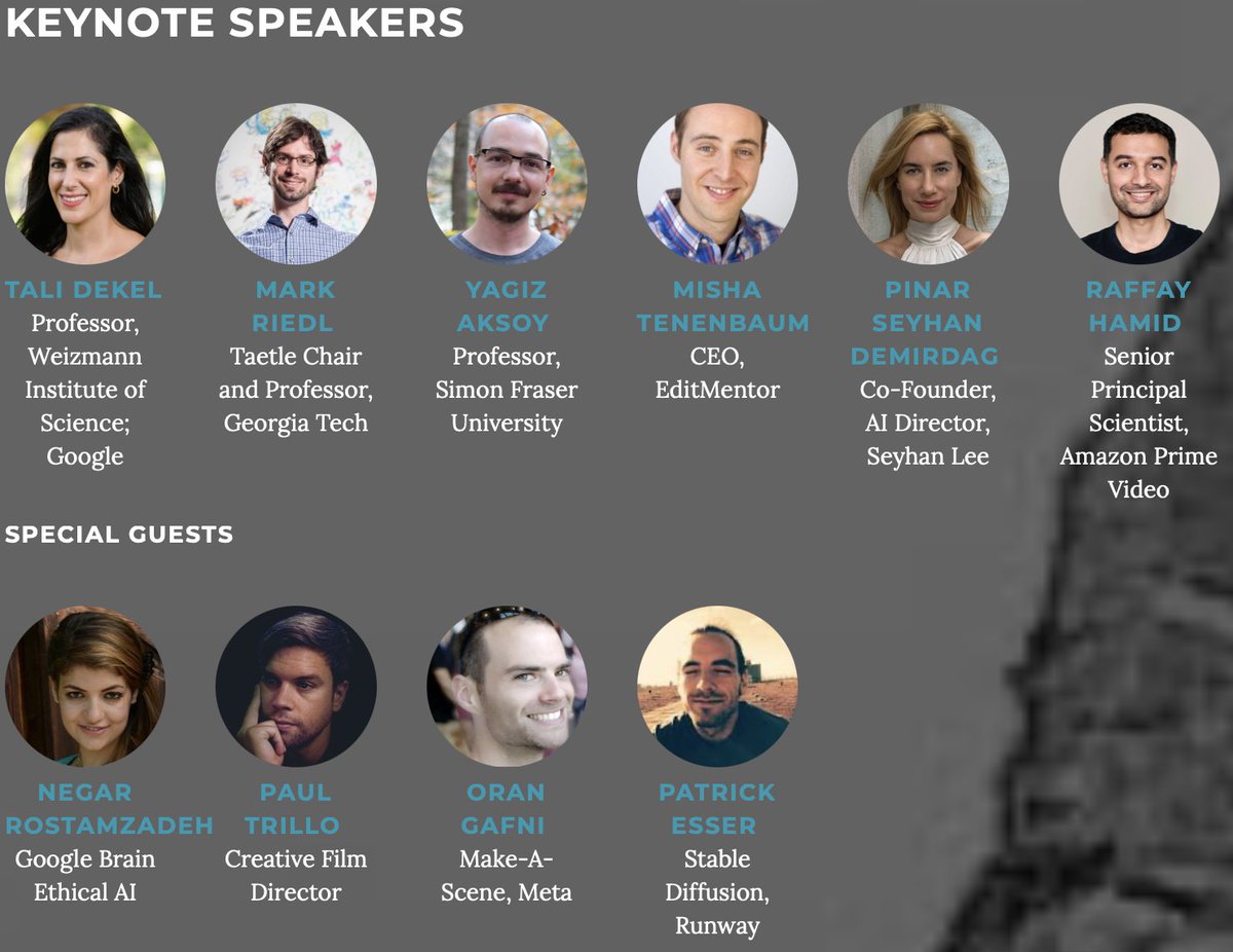 16 Days left for CVEU Workshop!
Remember that the workshop will happen one week before the official conference. Our workshop will have an amazing line-up of speakers and two great panel discussions about the future of creative AI. Don't miss it out!
Info: cveu.github.io