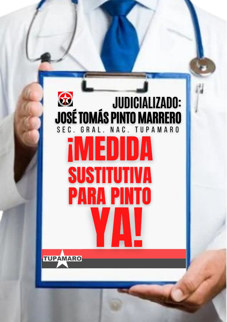 #MedidaSustitutivaParaPintoYa. Muy grave d salud.
<a href="/IGTaldia/">Inspectoría General de Tribunales ⚖️</a> <a href="/UNReliefChief/">Tom Fletcher</a>
<a href="/gladysrequena/">Gladys Requena</a> <a href="/TSJ_Venezuela/">TSJ Venezuela</a> 
<a href="/MinpublicoVEN/">Ministerio Público venezolano</a> <a href="/TarekWiliamSaab/">Tarek William Saab</a> 
<a href="/ErikaOSanoja/">Érika Ortega Sanoja</a> <a href="/Laotratvvzla/">La otratv vzla</a> 
<a href="/mangozurda/">Oswaldo Rivero</a> <a href="/WalterDossier/">Walter Martínez</a> <a href="/cubadebatecu/">Cubadebate</a> <a href="/RNVinformativa/">RNV Informativa</a> <a href="/BEBANEGRA/">❣️🌹 BEBANEGRA 🌹❣️</a> <a href="/NicolasMaduro/">Nicolás Maduro</a>
<a href="/PedroCarreno_e/">Pedro Carreño</a> 
<a href="/jorgerpsuv/">Jorge Rodríguez</a>