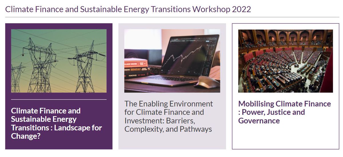 Hybrid Workshop 

Climate finance &amp; sustainable energy transitions: UK &amp; China🌏

Join us for our Climate Finance &amp; Sustainable Energy Transitions Workshop aimed @ facilitating interdisciplinary dialogues, global collaborations, &amp; shared learning 

👉: bit.ly/3E3PvWY