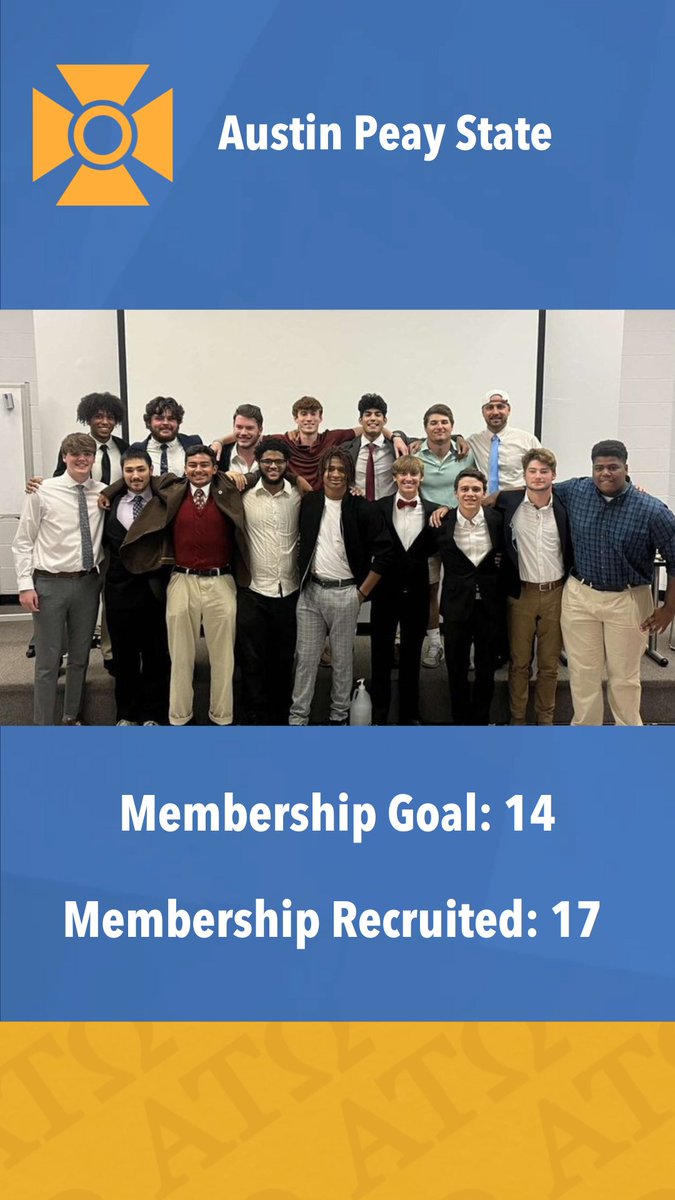 These chapters excelled in recruitment this semester! Congratulations men!