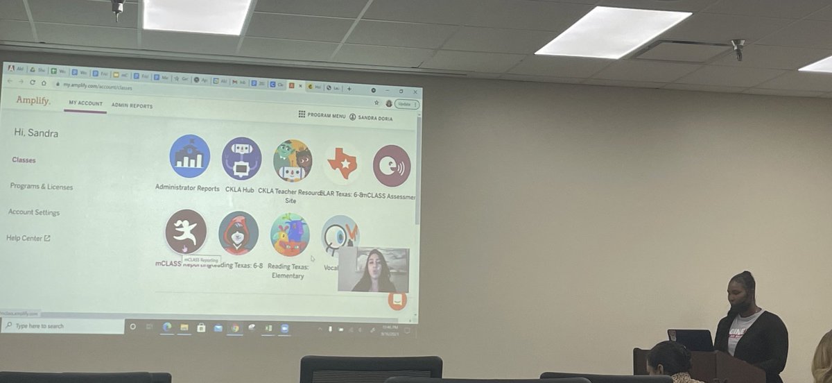 andiesoliz's tweet photo. Thank you @lyharris14 and @MrsLaura_Khan for the great training on personalized intervention with @learnfreckle and mCLASS:Math @Amplify. Oh! and the surprise lesson from @SandraDoria11!  @kimjenty @OOT_AldineISD @AldineISD @GabySierraEdu @adbustil #AldineConnected https://t.co/i15GBSE4RQ