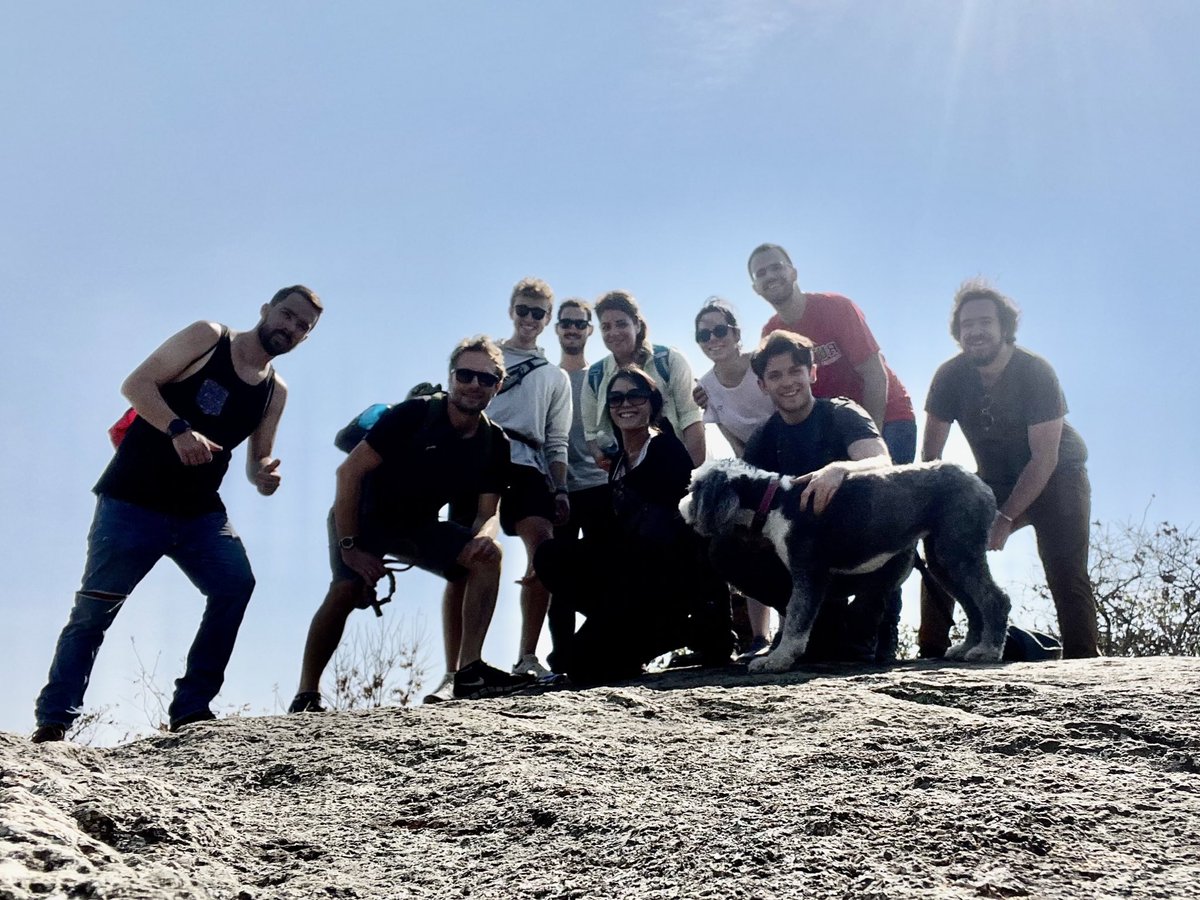 Our SEG chapter (Rutgers Newark Geophysical Society) enjoying a beautiful hike in the Ramapo trail with the guidance of our hike leader 🐶 <a href="/SEG_org/">SEG</a>