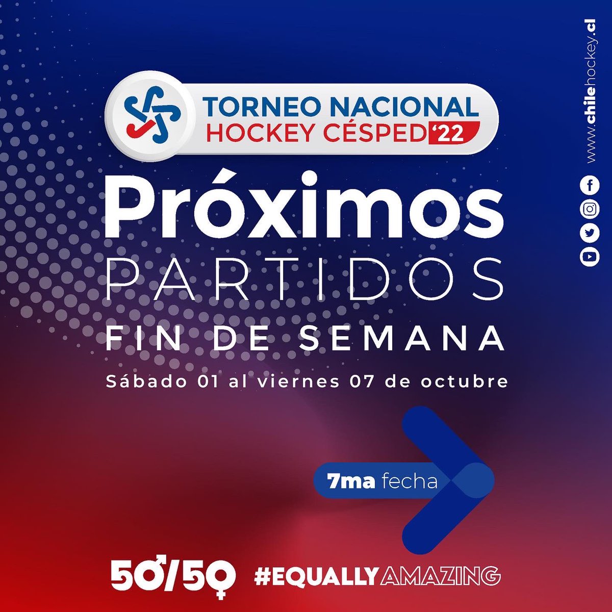 chile_hockey's tweet photo. #TorneoNacional | 🇨🇱 😎🏑

Comenzó la séptima fecha del #TorneoClausura de hockey césped 😈. 

Revisa la programación completa en el link de nuestra BÍO 👉

@indchile 
@teamchile_coch 
@canal_cdo 

#ChileHockey #HockeyDamas #HockeyVarones
#LasDiablas #LosDiablos https://t.co/VV3H6fv1zP
