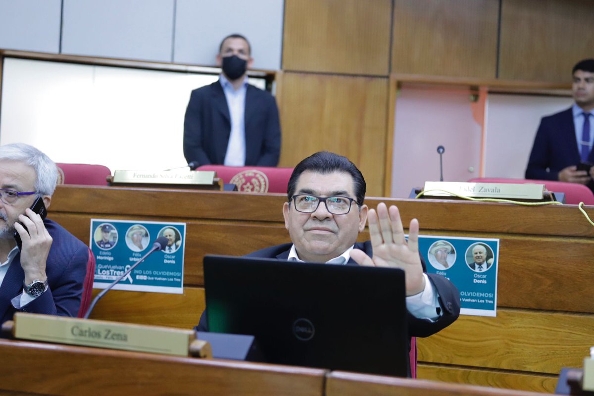 Aprobada la propuesta del senador <a href="/SenadorZena/">Senador Carlos Zena</a>, quien solicita tratar en 8 días modificación de la Ley que aprueba el PGN 2022 para mejorar las condiciones de vida de los excombatientes sobrevivientes

#SenadoPy