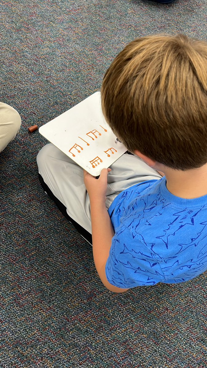 barkermusicfcps's tweet photo. Students worked on writing their own B sections to a poem today. They used some new rhythm combos they had just learned! https://t.co/uMmGBSTZBw