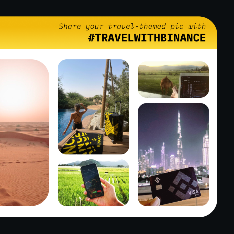 binance's tweet photo. #Binance hits 3M followers on Instagram!
 
To celebrate, we're giving away a total of 1,000 #BUSD and 3 items of your favorite Binance merch.
 
To enter:
🔸 Retweet &amp; follow @binance
🔸 Post a travel-themed picture with a Binance element using #TravelWithBinance
