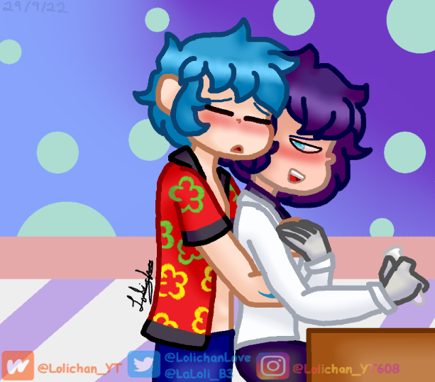 LolichanLove's tweet photo. ~✨🌟💙💜🤖🕶️Timyo/Mayimba🕶️🤖💜💙🌟✨~
si se ve algo raro fue que lo hise a las carreras, disculpen si quedo feo :"")
enjoy
#mayimba #timyo #CoMPaS #CoMPaSship #elmayo97 #timbavk #myart #fanart #dibujodigital #dibujo #dibujos https://t.co/BGvrOfqjFY