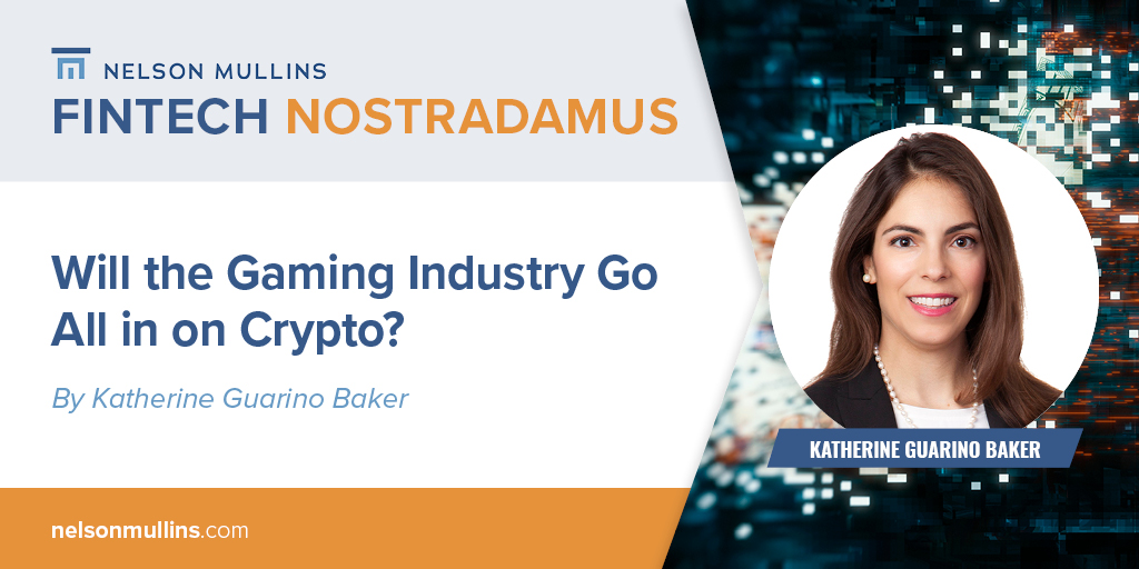 Graphic with text, attorney headshot, and digital pixel concept image