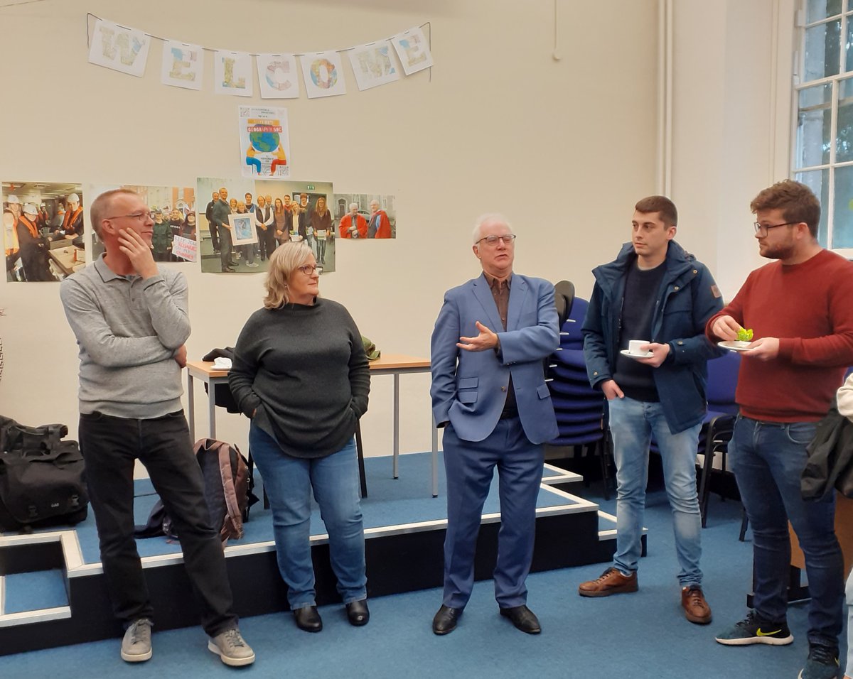 Maynoothgeog's tweet photo. The buzz is back! Great to welcome our Postgraduate students back to Rhetoric House. An enthusiastic, interested and diverse group of geographers, looking forward to their journey through #MScClimateChange, #MScGISandRS, #MASpatialJustice and #PhDLife https://t.co/0eCjlwbMM6
