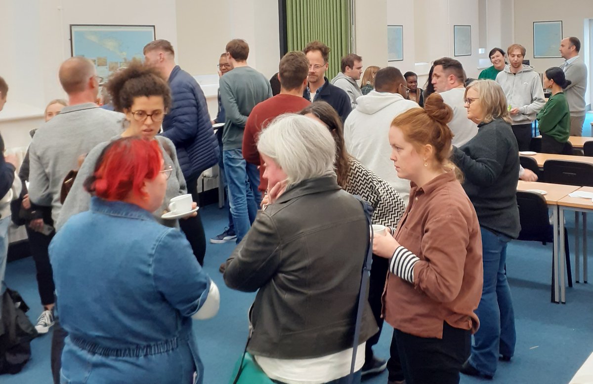 Maynoothgeog's tweet photo. The buzz is back! Great to welcome our Postgraduate students back to Rhetoric House. An enthusiastic, interested and diverse group of geographers, looking forward to their journey through #MScClimateChange, #MScGISandRS, #MASpatialJustice and #PhDLife https://t.co/0eCjlwbMM6