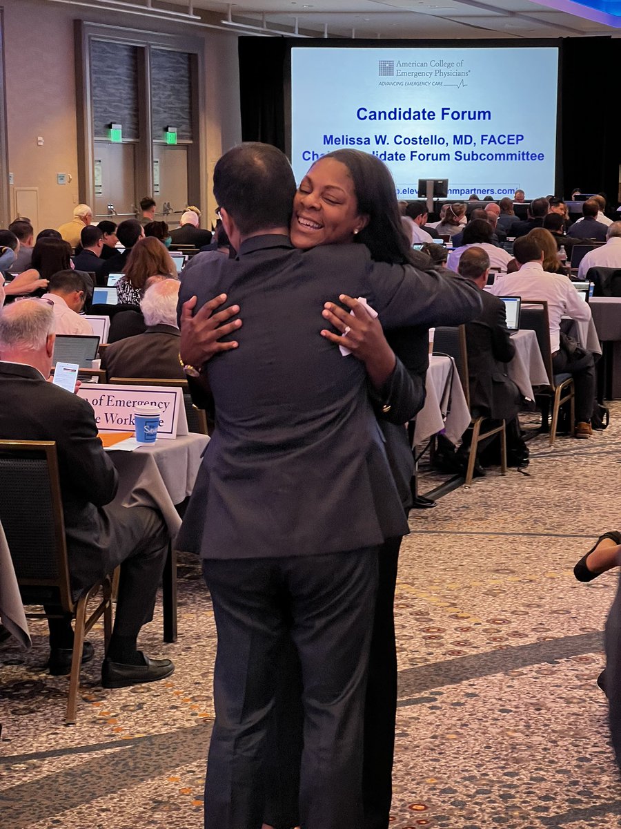 ACEPNation's tweet photo. We’re proud to announce that, at the #ACEP22 Council Meeting this morning, @AishaTerryMD was elected by acclamation as ACEP’s next President-elect! https://t.co/W2zx5WXQA6