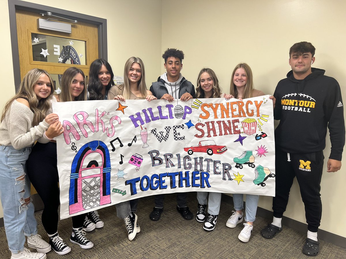 We ❤️ our <a href="/hilltopspartan/">Montour High School</a> HOCO banner! Hilltop Synergy… We Shine ✨ Brighter Together! #MontourProud
