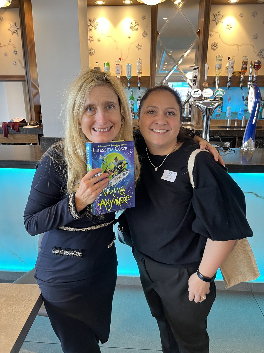 @CressidaCowell was amazingly passionate about children and reading for pleasure this morning at the #FantasticBookAwards launch. Look out for the books she kindly signed for school in the library and keep an eye out for details on how to get involved in the FBA! #LancsSLS