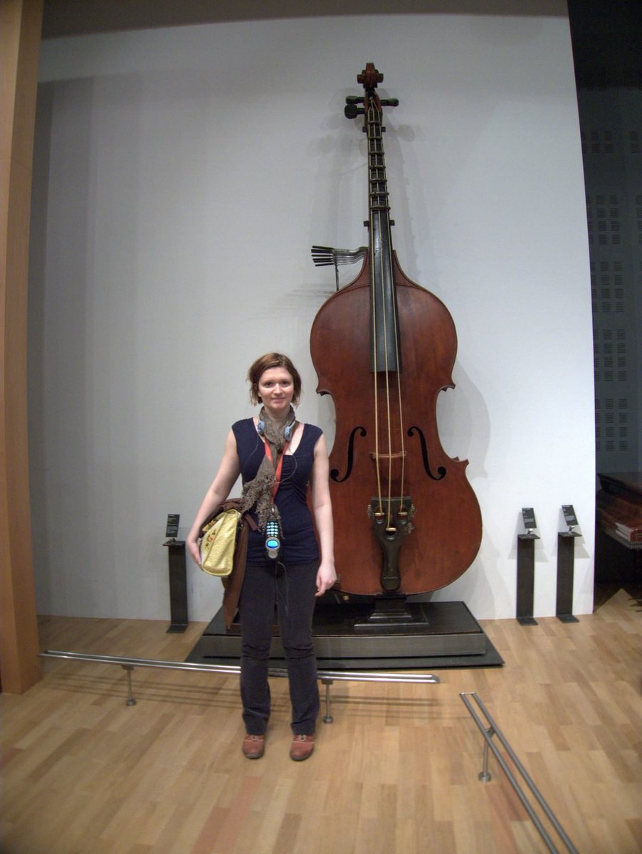 DavisSalika's tweet photo. Ever heard of an Octobass? 
The massive, incredibly rare instrument is over 11 feet tall with a range so deep it goes lower than humans can hear.  
Makes me wonder even more...who were the previous civilisation?
More info 👇 https://t.co/CJ78cu0Rdt