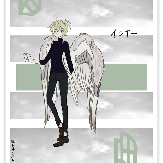 リーのインナー姿🤔
 #創作  #オリジナル 