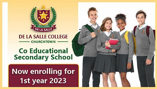 REMINDER 📢📢📢 Our Enrolment period for 1st year 2023 opens from TOMORROW, Friday September 30th until Friday, October 21st 📅. Applications can only be made on our website delasallecollege.com #WeAreSalle