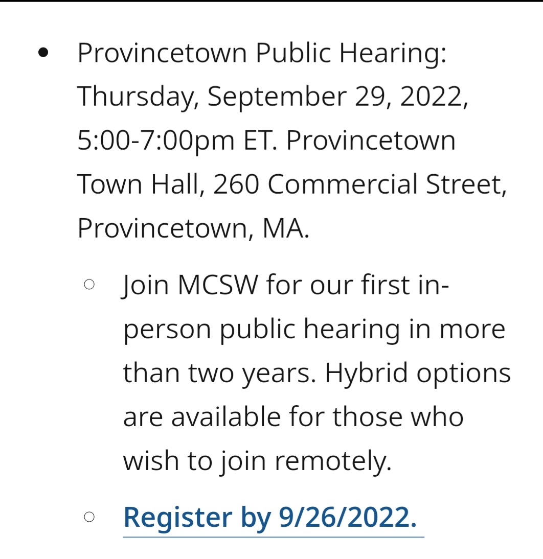 OpenChatham's tweet photo. @MassCSW I just got the link to this event in story by @RachelDevaney via @CapeCodTimes, but registration ended 3 days ago! But, after some digging @MassCSW, I found that remote participation ("hybrid") is "available".. but no link! -- Info for remote, please. https://t.co/MAczezxN98