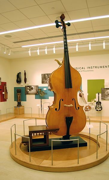 DavisSalika's tweet photo. Ever heard of an Octobass? 
The massive, incredibly rare instrument is over 11 feet tall with a range so deep it goes lower than humans can hear.  
Makes me wonder even more...who were the previous civilisation?
More info 👇 https://t.co/CJ78cu0Rdt