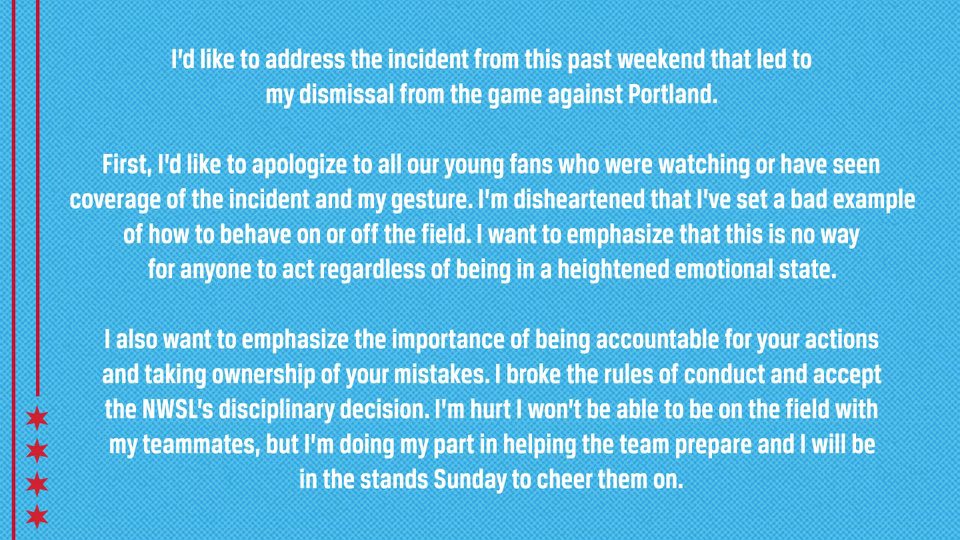 I’d like to address the incident from this past weekend…
