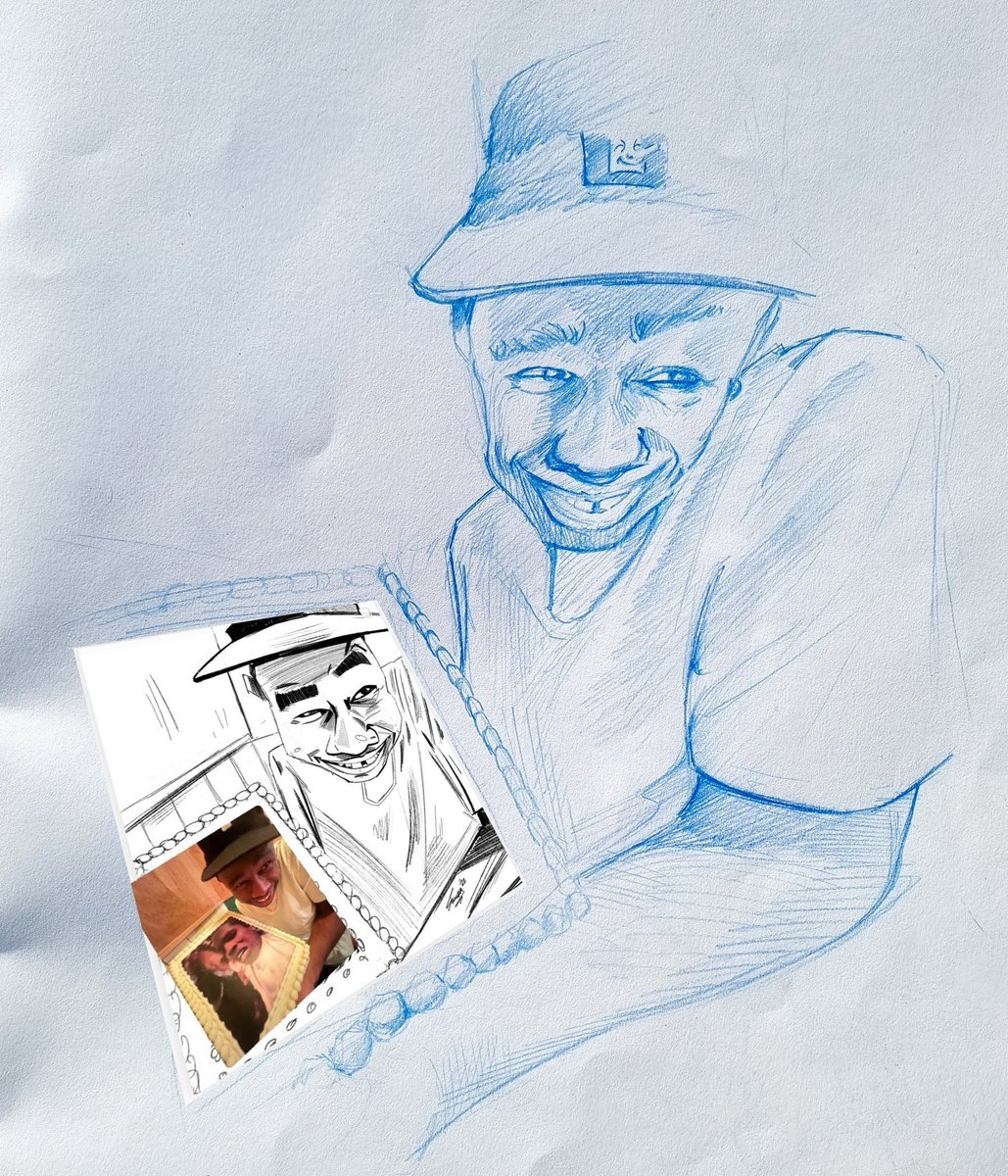 Skwaam's tweet image. I wanna see more artists adding to this ⚡️ 
endless friendship cake ⌛️
1st ✏️ @ArcaneUnscriptd 
@asvpxrocky @tylerthecreator @Procreate