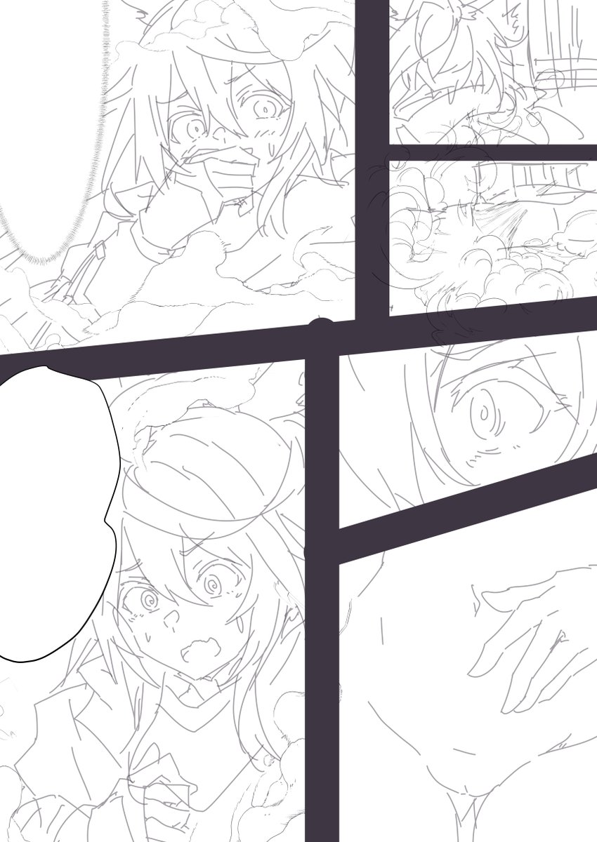 下描き中に石壁とか石像とかの描き方を知らないことに気づいてしまった…🧐 