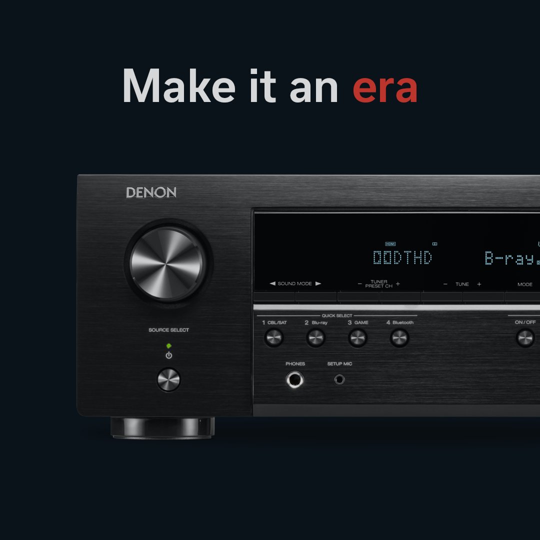 DenonAmerica's tweet photo. Great sound is measured in decades, not decibels. Choose wisely—you’ll have your Denon for years to come. https://t.co/Rs3aqTUmL3
#Denon #Designedforlife #AmazingSound https://t.co/BggslEvUyG