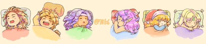 何かあるかな～～って探したら過去絵の中から色塗ってなかったりするやつとお気に入りの寝てるやつを!! 