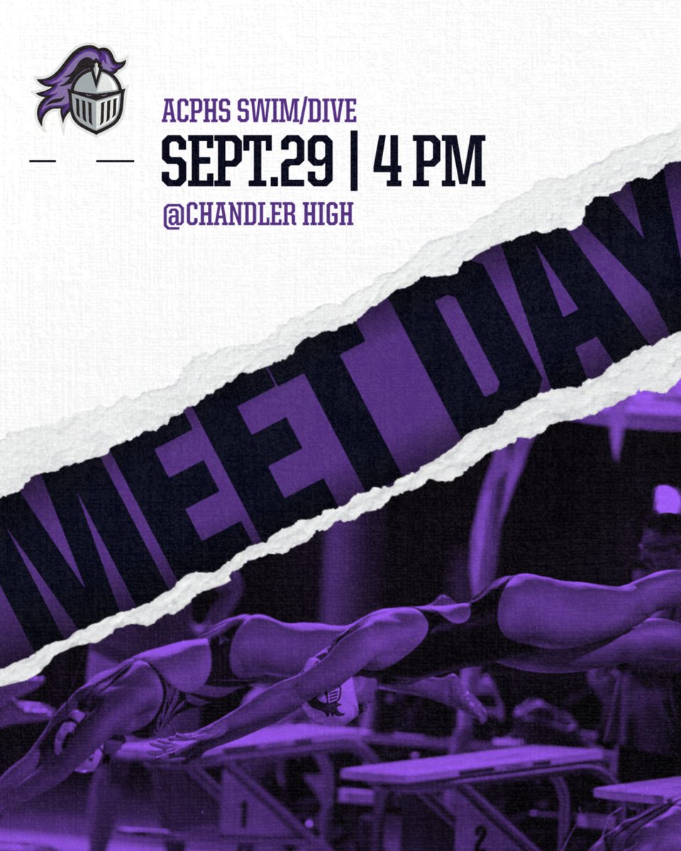 ACPAthletics's tweet photo. Wish our Swim/Dive team good luck today at their meet at Chandler High School! @AcpSwim #GOKNIGHTS #SwimFast #DiveHigh https://t.co/eDdz6TTGP7