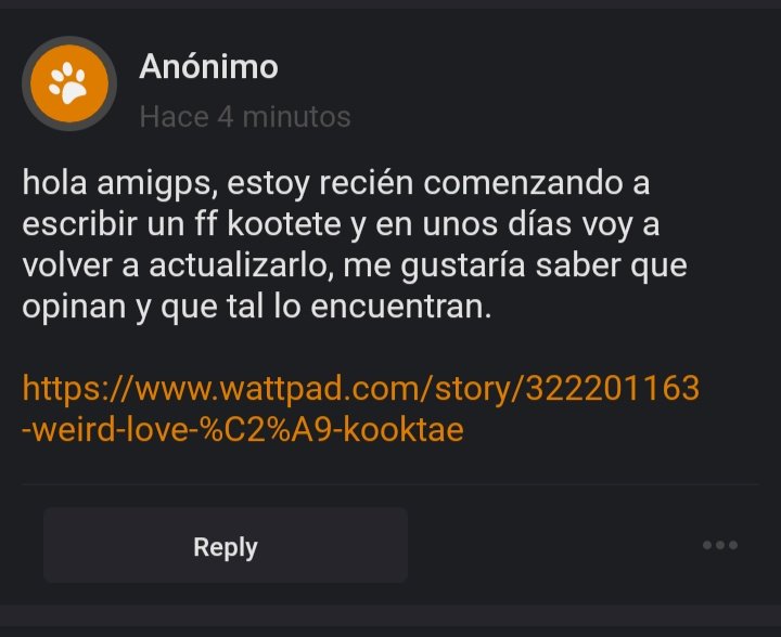 ccjktop's tweet image. apoyen a la amigue ‼️‼️
wattpad.com/story/32220116…