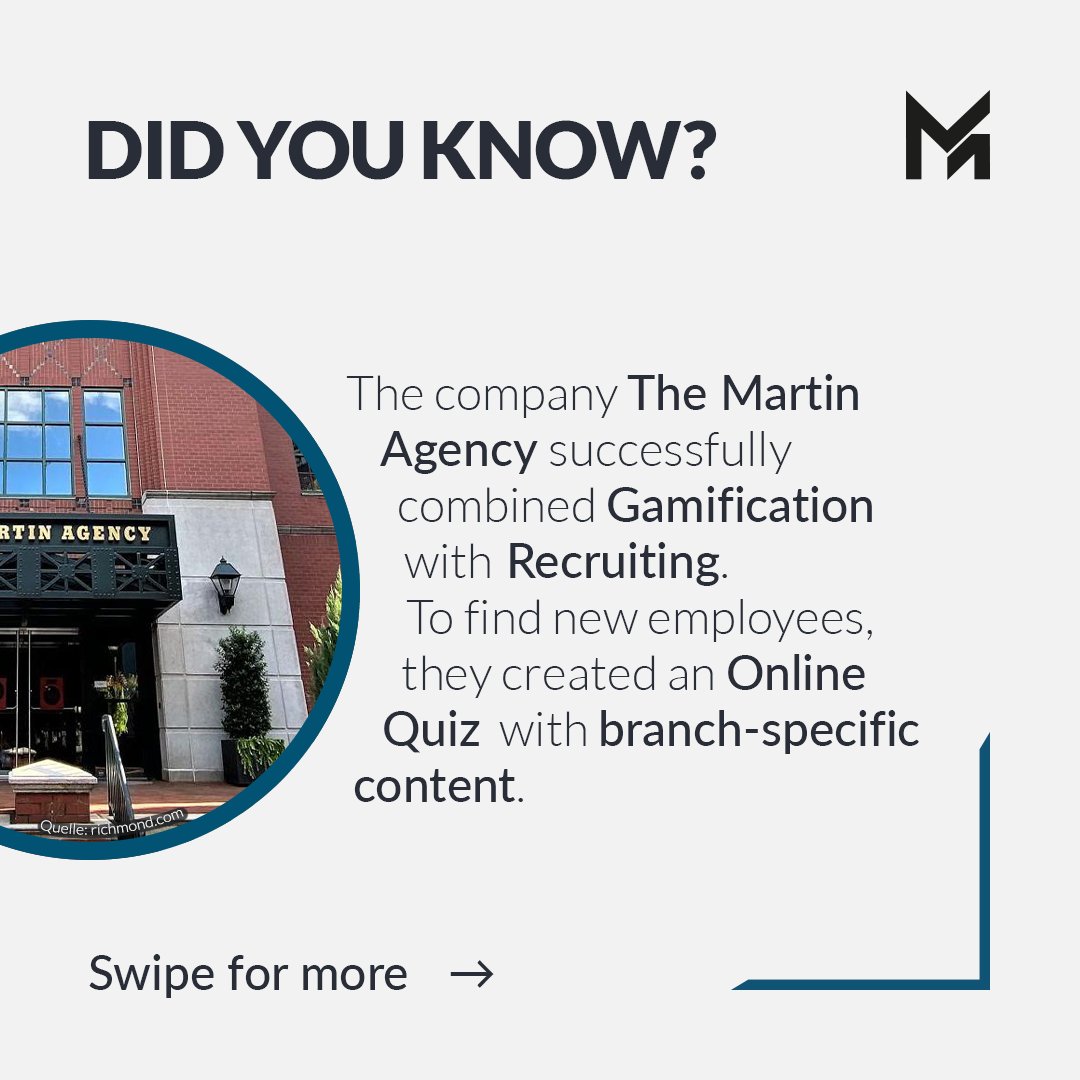 StudioMerkas's tweet photo. Here we found a creative and successfull approach of gamification used for hiring employees!👈

_
#themartinagency #gamification #application #hiring #jobapplications https://t.co/VrsnWXOZZS