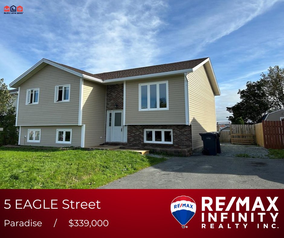 REMAXInfinityNL's tweet photo. 💥 TRAILS END 2-APARTMENT! 💥

🏡5 EAGLE St, Paradise
MLS®1250282
Offered at $339,000
🛌5 Bed🛁2 Bath🔨2,325 SF
See details🔍https://t.co/QlaNfzX0yF

Call Scott Hopkins for details
📱 709-685-0321
📩shopkins@infinitynl.ca
🌐 https://t.co/9gZAZ2xmsd

@jimburtonnl @townofparadise https://t.co/xYyD1DnVO2