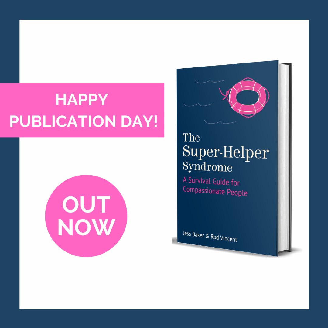 The Book Publicist (@bookpublicistuk) on Twitter photo Happy Publication Day to <a href="/jessbakerpsych/">Jess Baker Chartered Psychologist | Coach | Author</a> & <a href="/rodericvincent/">Roderic Vincent</a>! The Super-Helper Syndrome - A Survival Guide for Compassionate People (<a href="/flint_books/">Flint Books</a>) is a comprehensive guide for anyone who feels a compulsion to help, often to their own detriment 💕 Sound familiar?#SuperHelper Happy Publication Day to <a href="/jessbakerpsych/">Jess Baker Chartered Psychologist | Coach | Author</a> & <a href="/rodericvincent/">Roderic Vincent</a>! The Super-Helper Syndrome - A Survival Guide for Compassionate People (<a href="/flint_books/">Flint Books</a>) is a comprehensive guide for anyone who feels a compulsion to help, often to their own detriment 💕 Sound familiar?#SuperHelper