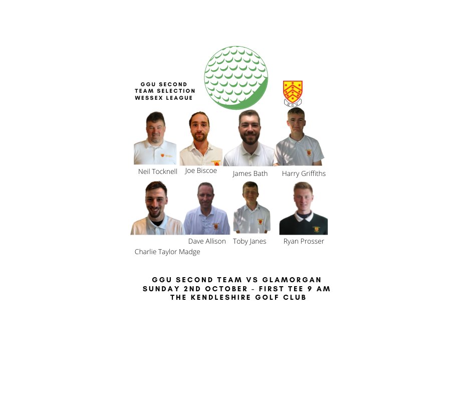 Gloucestershire Second Team are home to Glamorgan (Wessex League) Sunday 2nd October at @thekendleshire Golf Club. First Tee 9am. Spectators Welcome. Good luck team. #Gloucestershire #TeamGlos #GlosGolf