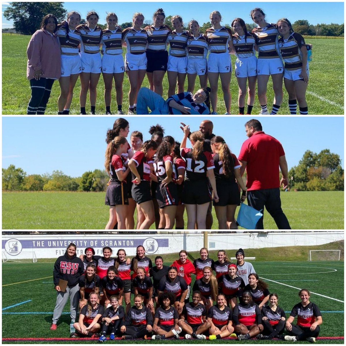 EastPennRugby's tweet photo. The EPRU is very happy to see so many Women's Collegiate programs in action! This is not an exhaustive list of who played but we saw pics from Ship, DeSales, Marywood, York, Lehigh, Swart, and ESU. Keep up the great work everyone! #epru #withyou https://t.co/ysvS6WSffR