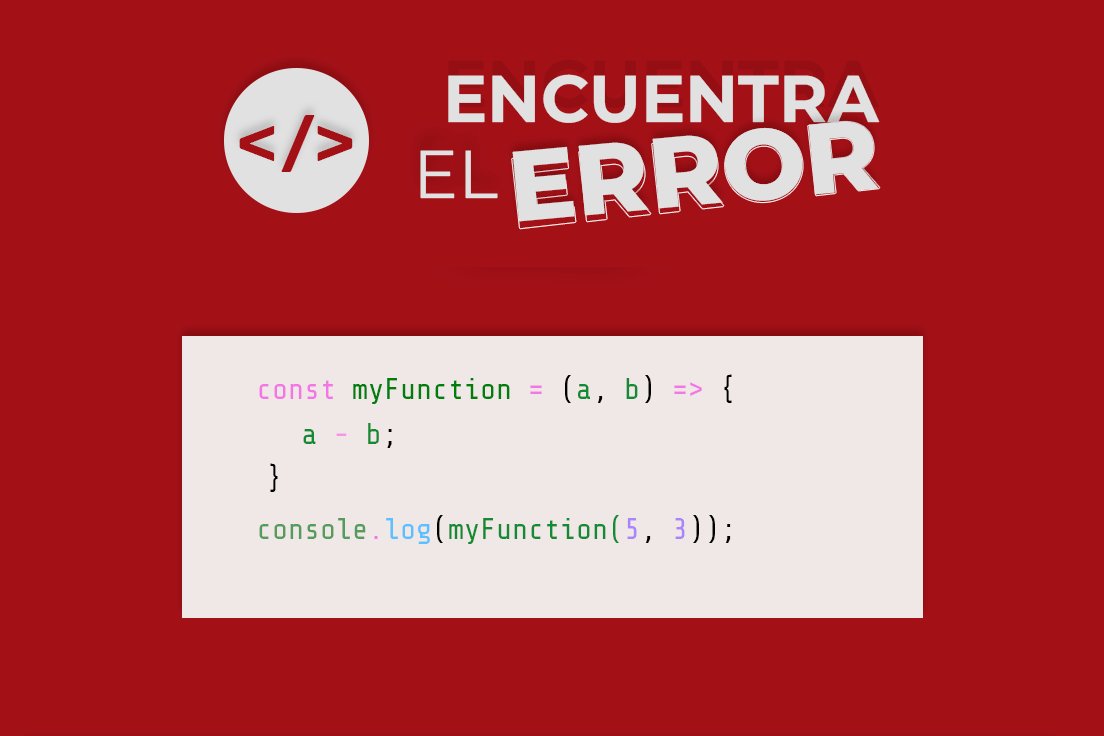 ¡Encuentra el error! El concurso de grandes y pequeños (desarrolladores). ¿Qué falta aquí? ¿Por qué nos ha salido un error? 🤔