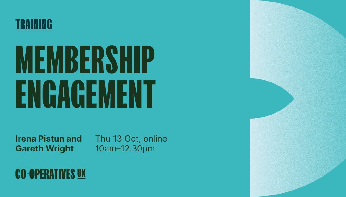 #COOPS! 🙋Motivate your members! 😀Join our ONLINE training to learn about motivation & influencing behaviour. We’ll also introduce the tools used to understand members and map & improve their journey with your co-op. 13 Oct 10am. From £45 + VAT. Book 👉 bit.ly/3IVCfUe