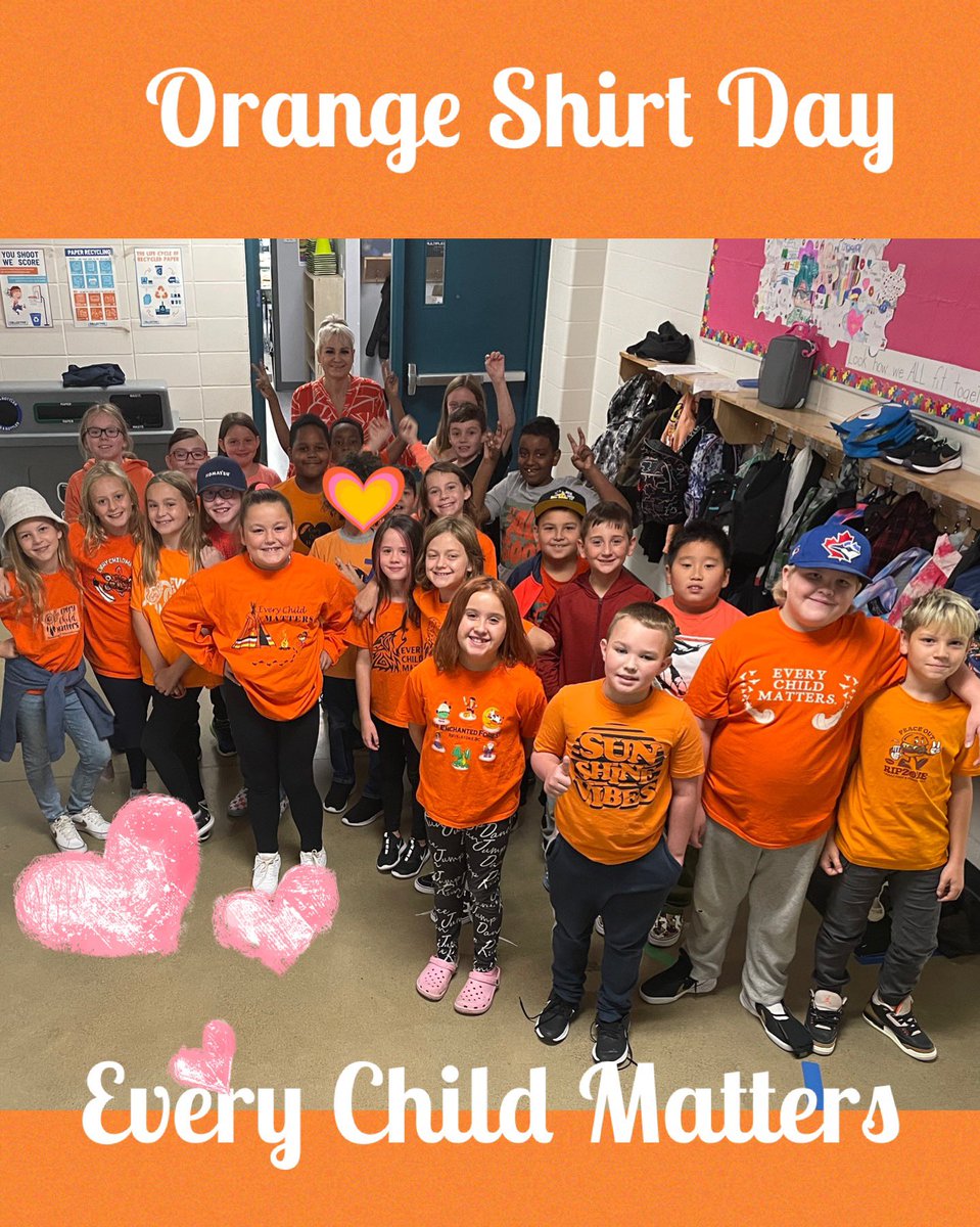 Today we come together in a spirit of reconciliation and hope because every child matters. #OrangeShirtDay #everchildmatters #grade4leaders <a href="/indigenousFMPSD/">Indigenous FMPSD</a> <a href="/FMPSD/">Fort McMurray Public School Division</a> <a href="/ChristinaGFMPSD/">ChristinaGordon</a>