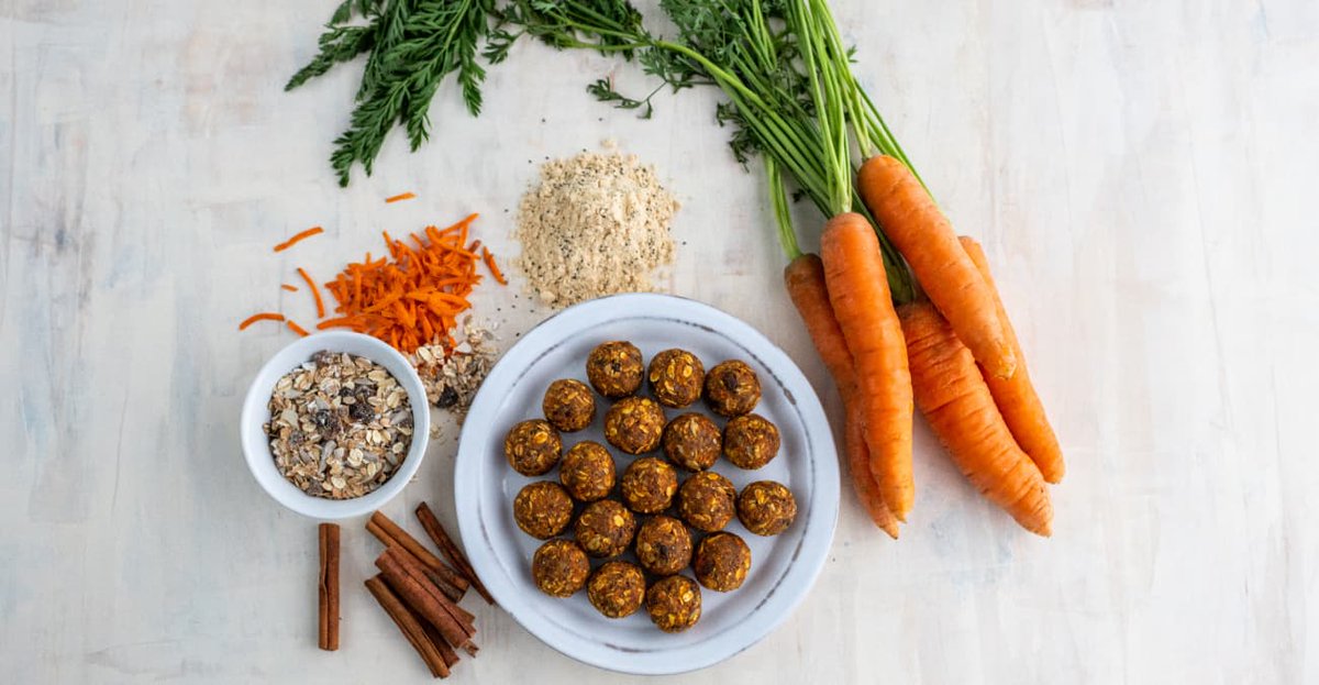 NutritionGoGo's tweet photo. Have a sweet treat & nourishing snack all in one with these Spiced Carrot Cake Muesli Energy Poppers https://t.co/zjXuHJQpQd
#energybites #healthsnack #healthysnacking https://t.co/5FQDeBGXbl