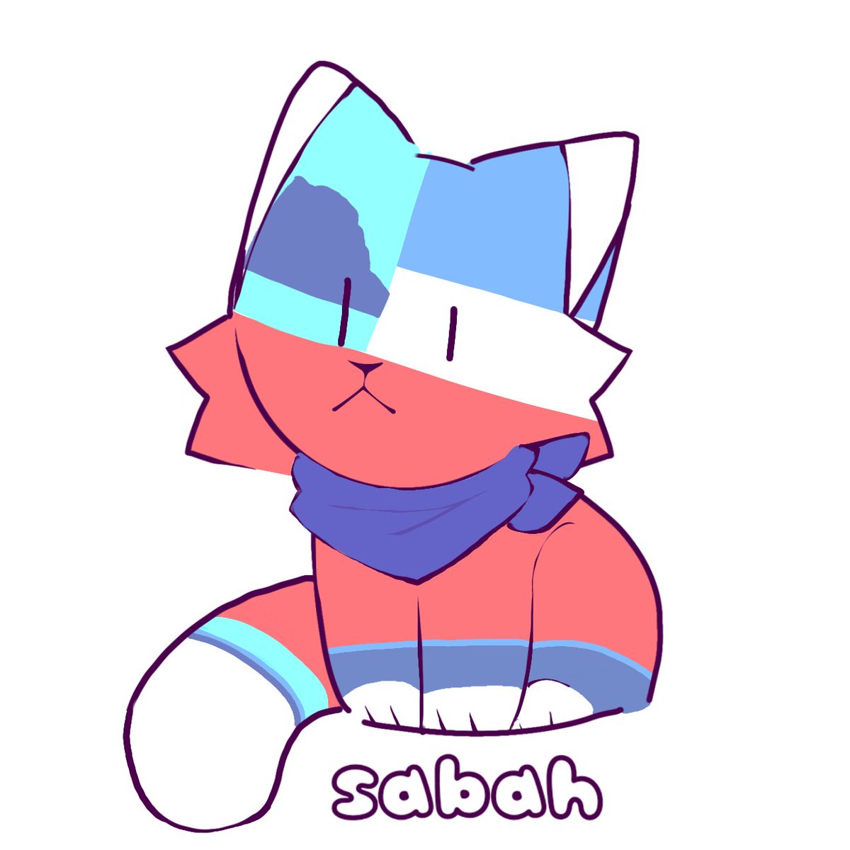 Idkk38766817's tweet photo. Ngl but I love making these😭😭 #sabah #statecats #art https://t.co/S5kB6tY48s