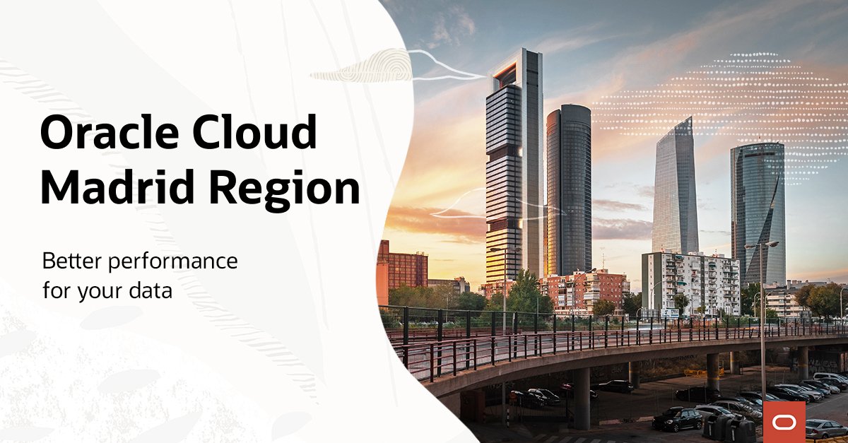 OracleMelDB's tweet image. The new Madrid cloud region is @Oracle's 40th cloud region worldwide! Learn more about the latest #OCI region: social.ora.cl/6017MwrMV