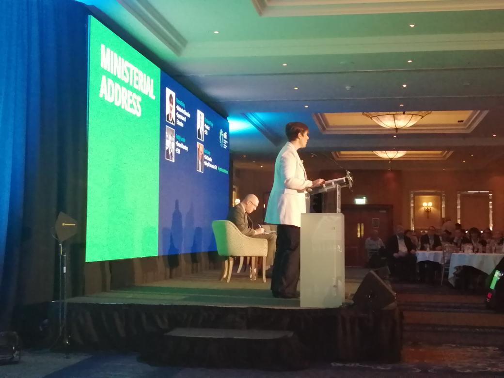 kclr96fm's tweet photo. Minister @NormaFoleyTD1 addresses attendees of the #OpenDoorConference of @ETBIreland @MountWolseley #Tullow which is hosted by #Kilkenny #Carlow ETB https://t.co/5XMFMTYipr