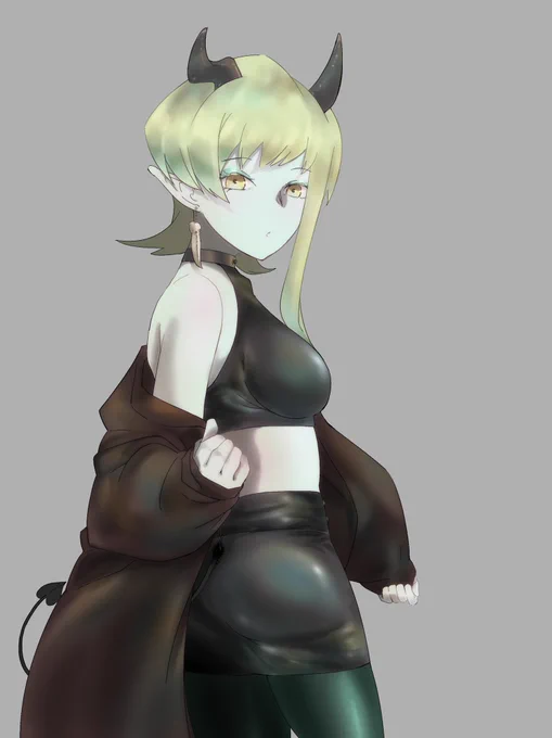最近描いたお気に入りです!#オリキャライラスト 