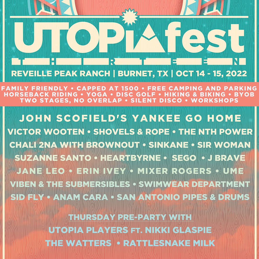 brownoutband's tweet photo. Stoked for this year's @UTOPiAfest  where we will play a special collab set with @Chali2na. Get your ticks! 

October 14th at Reveille Peak Ranch in Burnet, TX!

More info --> https://t.co/FhZTkO3d7A https://t.co/bZS92LTcRX