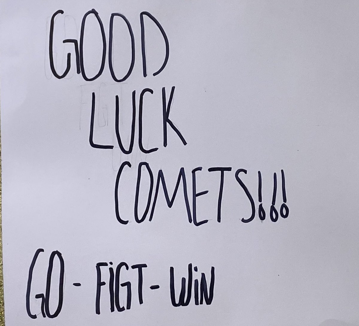 Coach_Springer's tweet photo. We might win the football game but lose the spelling bee ⁦@Comets_Barstool⁩ https://t.co/jpaJbUT2Lo