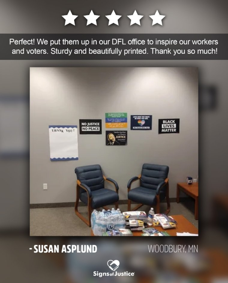 signsofjustice's tweet photo. #CustomersReviews #fivestars #NoJusticeNoPeace #BlackLivesMatter #BLM #MLK #MartinLutherKing #SocialJustice #Resist #SignsOfJustice https://t.co/POP9Nh2Zva