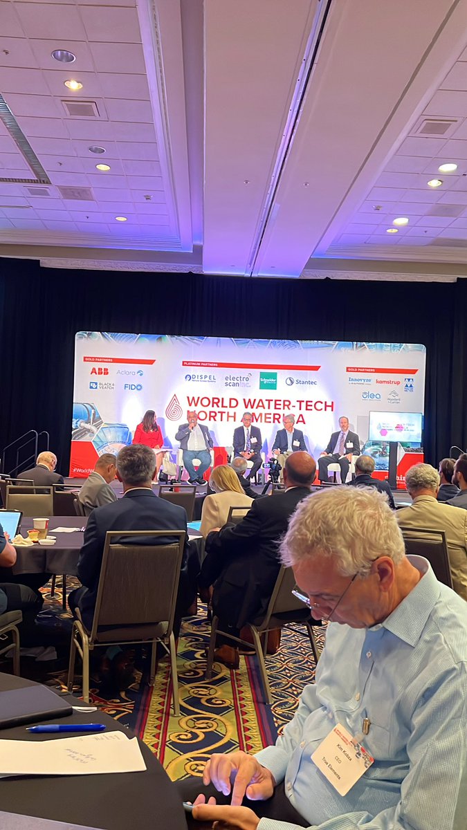 thinkoutloud's tweet photo. @GavinNewsom’s four goals for water being shared to address drought challenges. Do water utility heads agree?  #worldwatertech https://t.co/xtJPnlrEZV